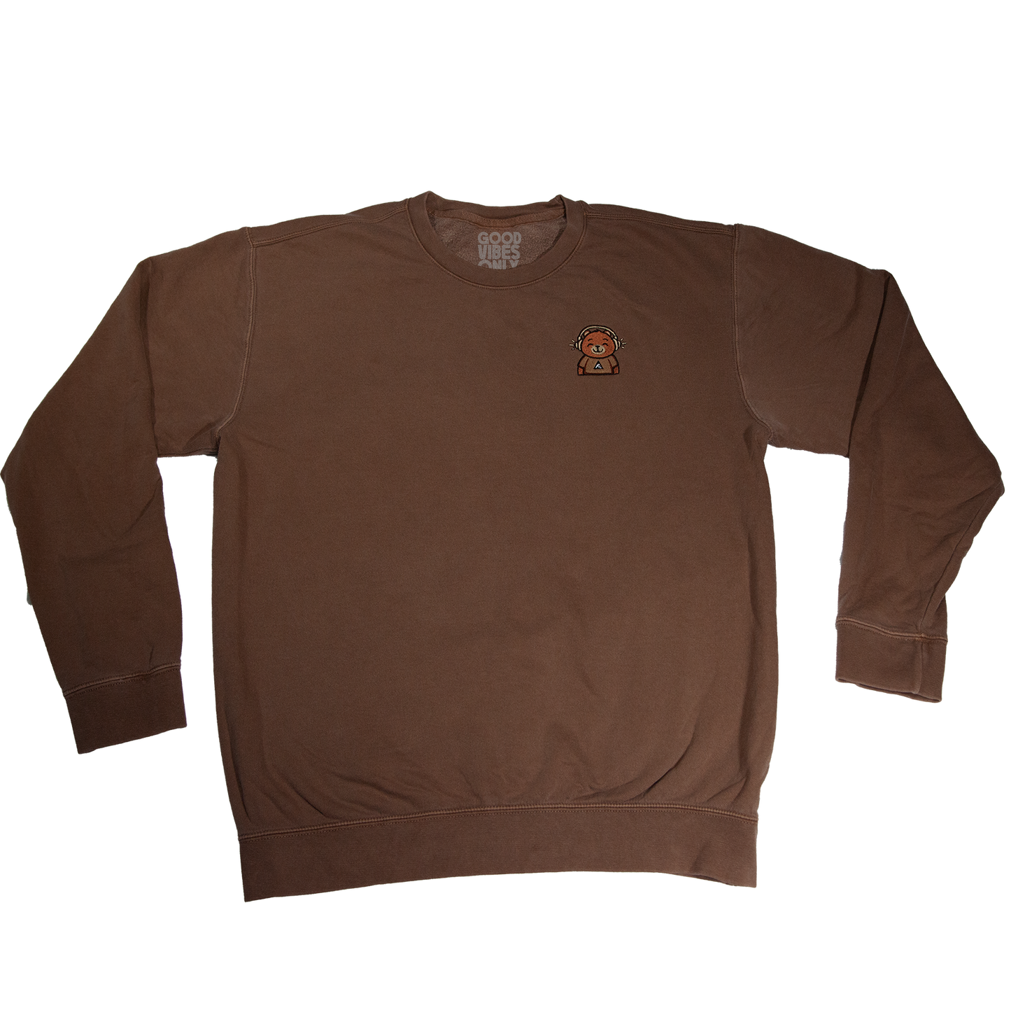 Good Vibes Bear - Lightweight Fleece Crewneck