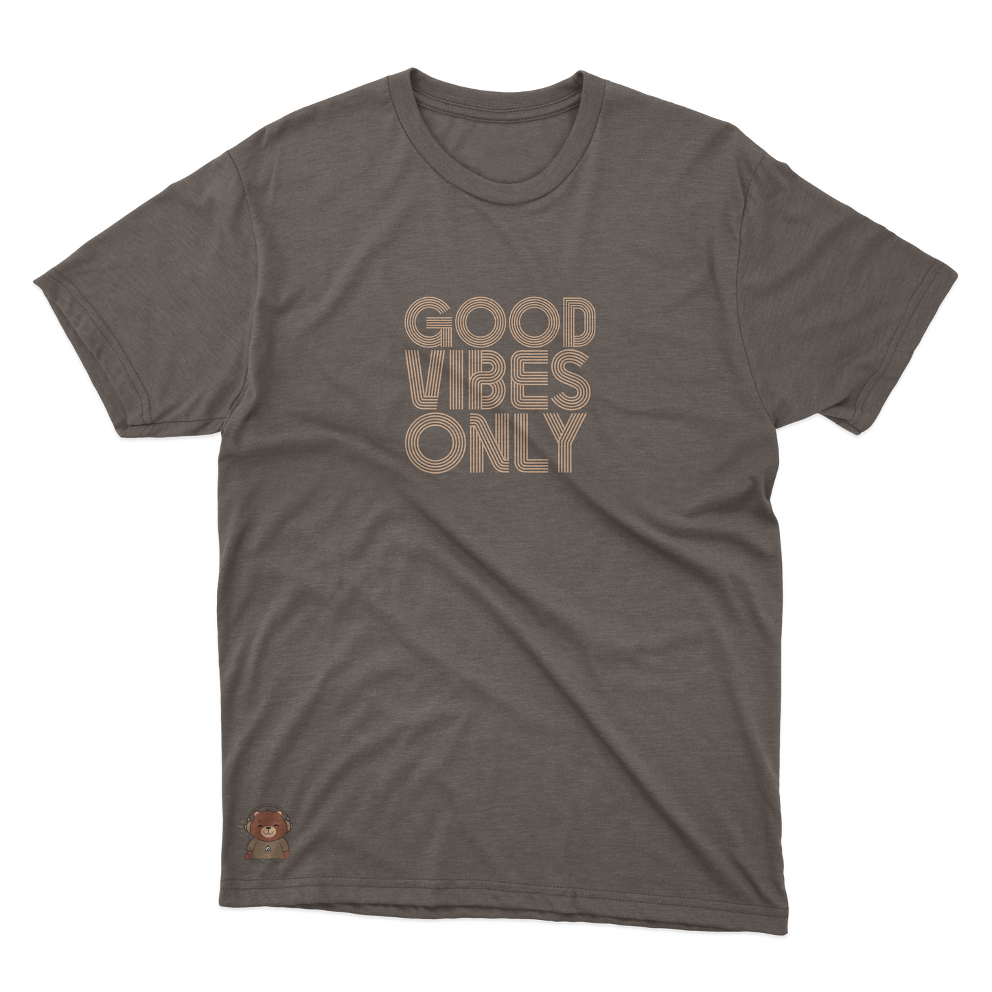 Good Vibes Bear front / left signature graphic