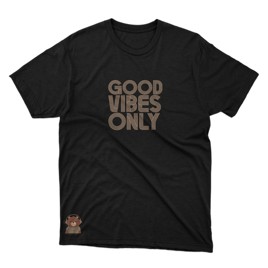 Good Vibes Bear front / left signature graphic